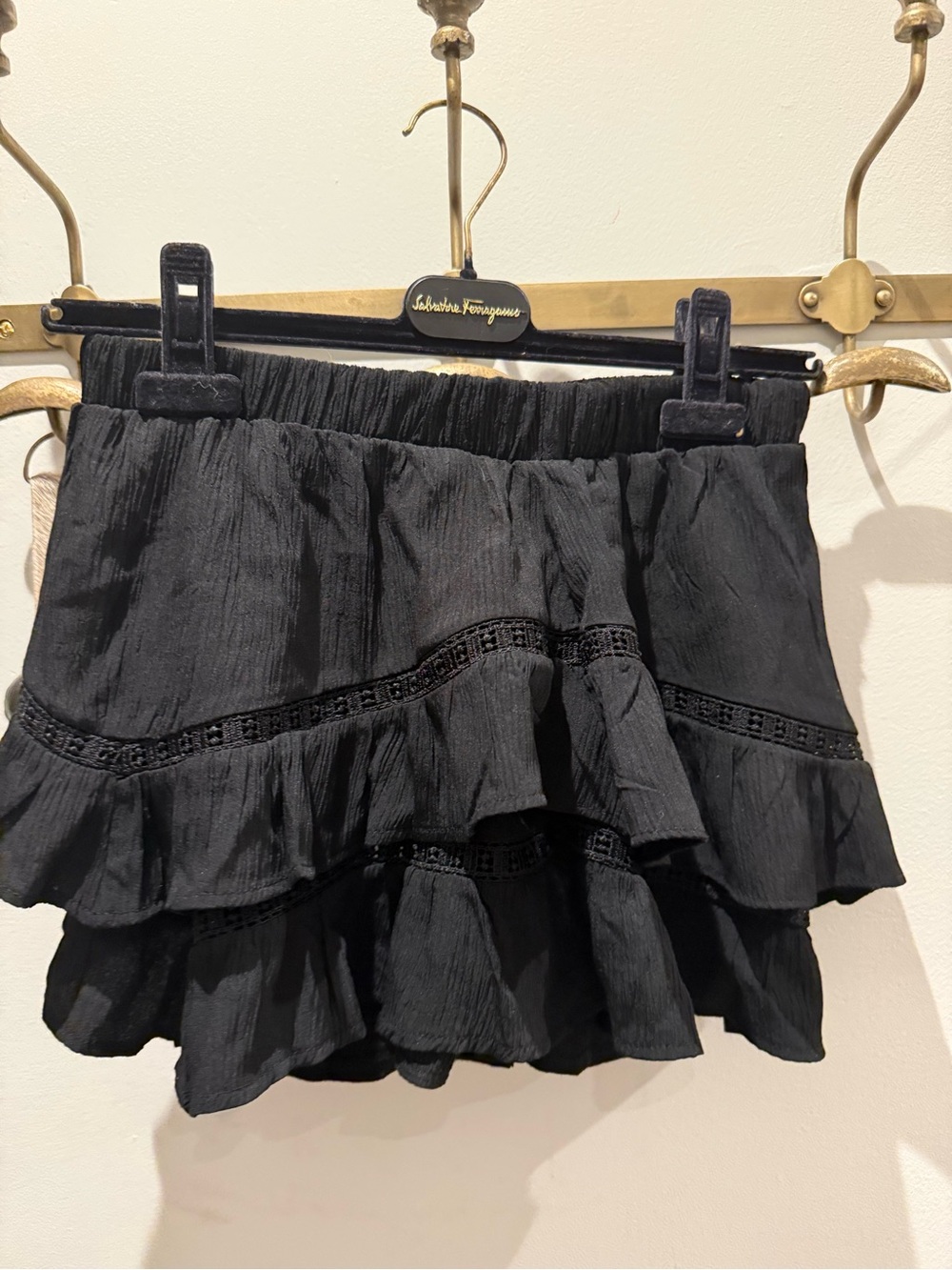 Bershka Black Ruffled Skort - Picture 6 of 6